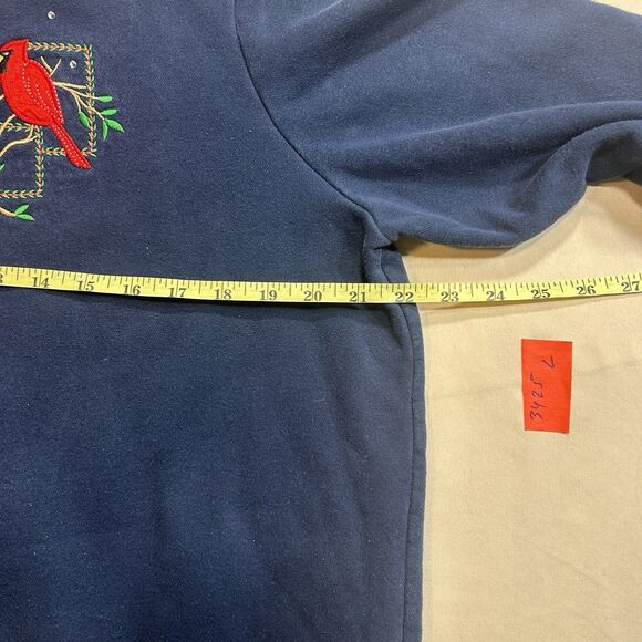 Vintage Breckenridge Womens Large Crewneck Sweatshirt Grandma Red Cardinals - Picture 6 of 7